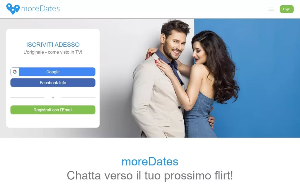 MoreDates.com - home & registration
