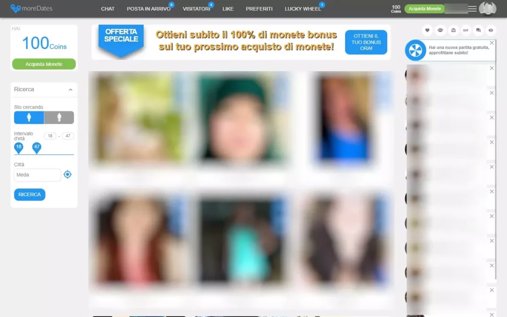 MoreDates.com - members area