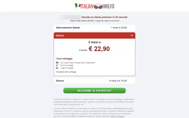 Italian-Milfs.com costi