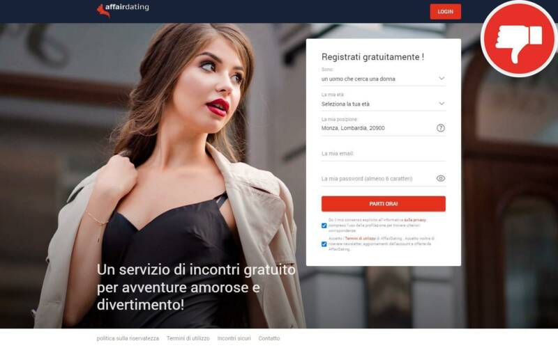 Recensione AffairDating.com Truffa