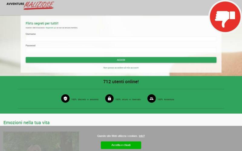 Recensione AvventureMaliziose.com Truffa