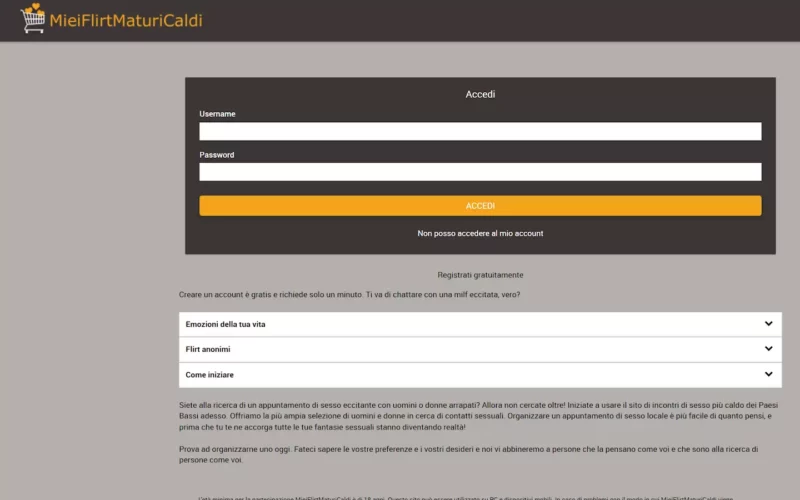 recensione MieiFlirtMaturiCaldi.com truffa
