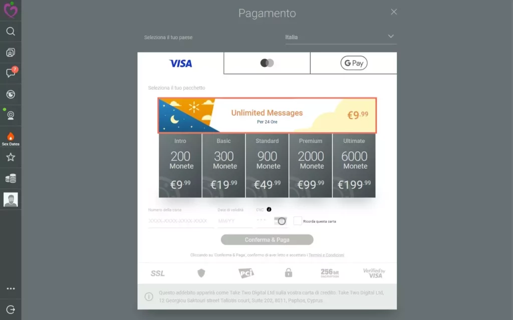 IncontrielEganti.com - cost