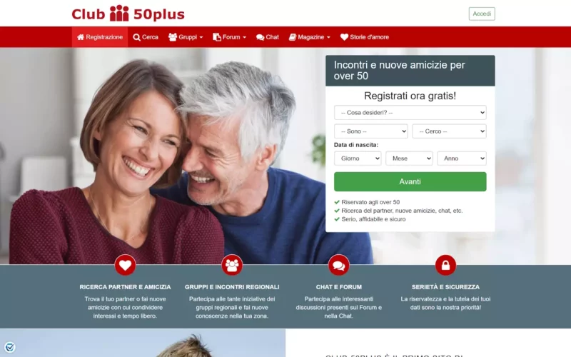 Recensione Club 50plus.it Truffa