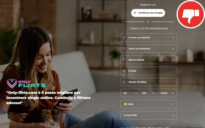 Recensione Only-Flirts.com Truffa