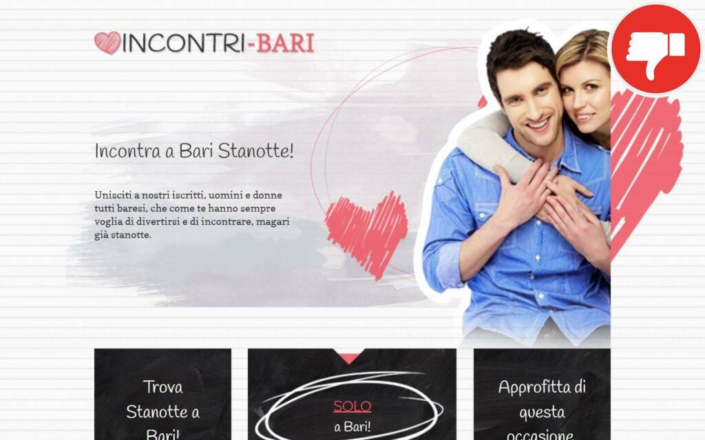 Recensione Incontri-Bari.it Truffa