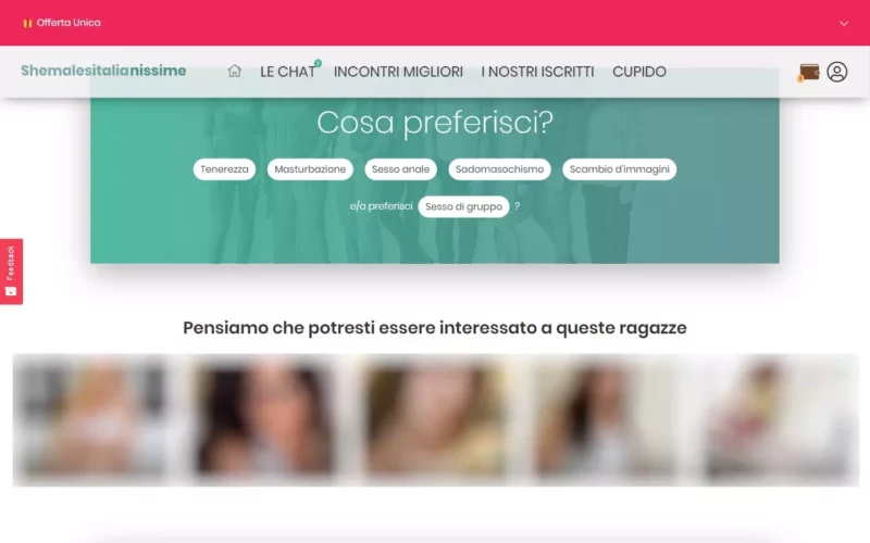 SheMalesItalianissime.com area personale