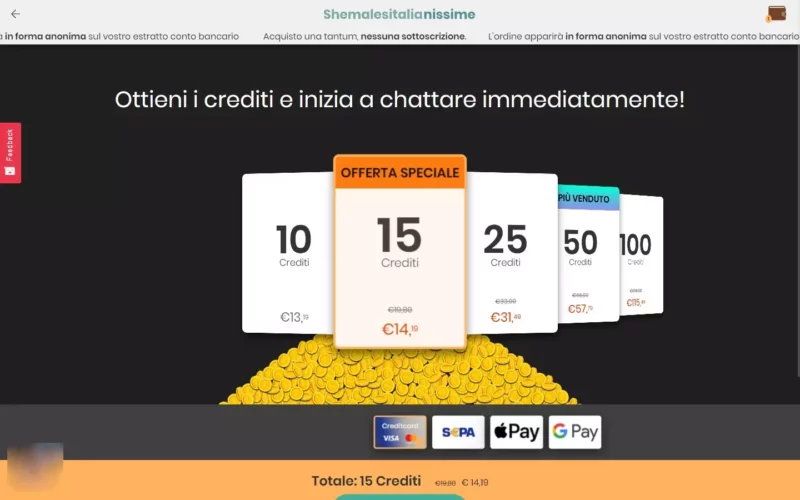 SheMalesItalianissime.com costi