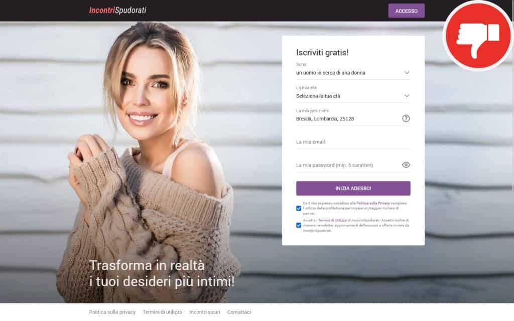 Recensione IncontriSpudorati.com Truffa