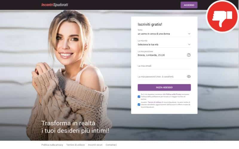 Recensione IncontriSpudorati.com Truffa