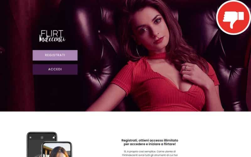 Recensione FlirtIndecenti.com Truffa
