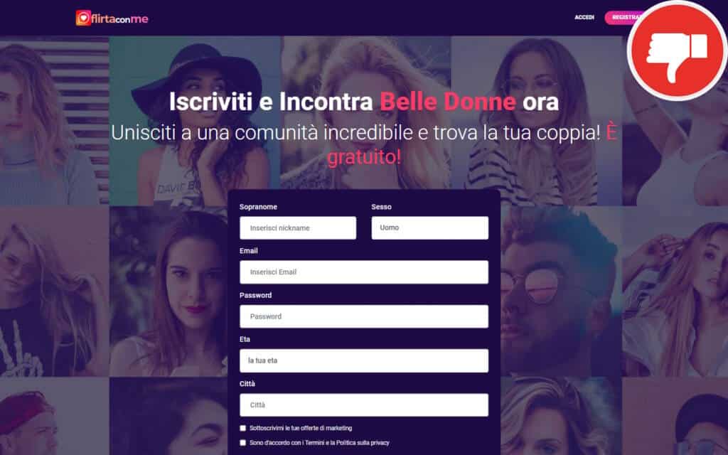 Recensione FlirtaConMe.com Truffa