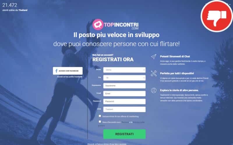 Recensione TopIncontri.com Truffa