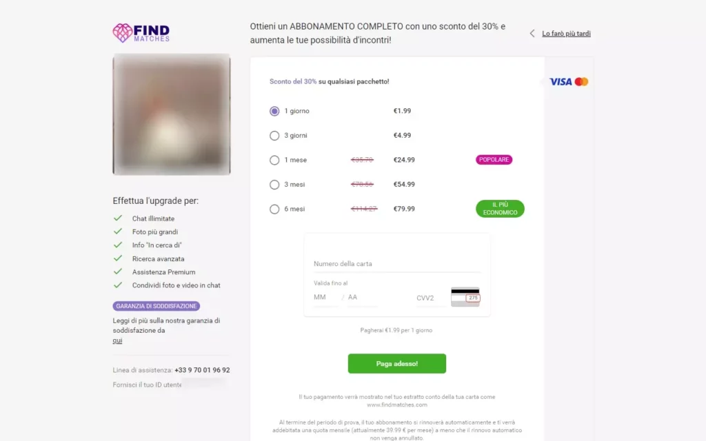 FindMatches.com - costs