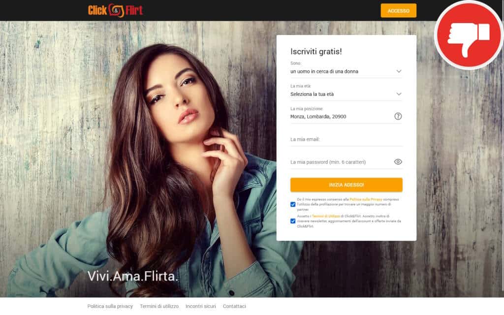 Recensione ClickAndFlirt.com Truffa