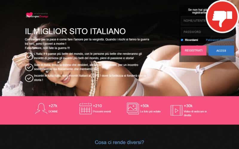 Recensione BurlesqueLounge.club Truffa