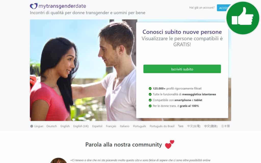 Recensione MyTransgenderDate.com Truffa