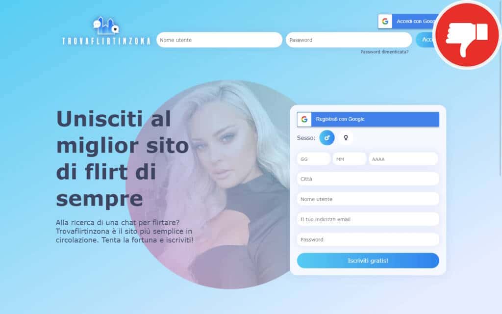 Recensione TrovaFlirtInZona.com Truffa