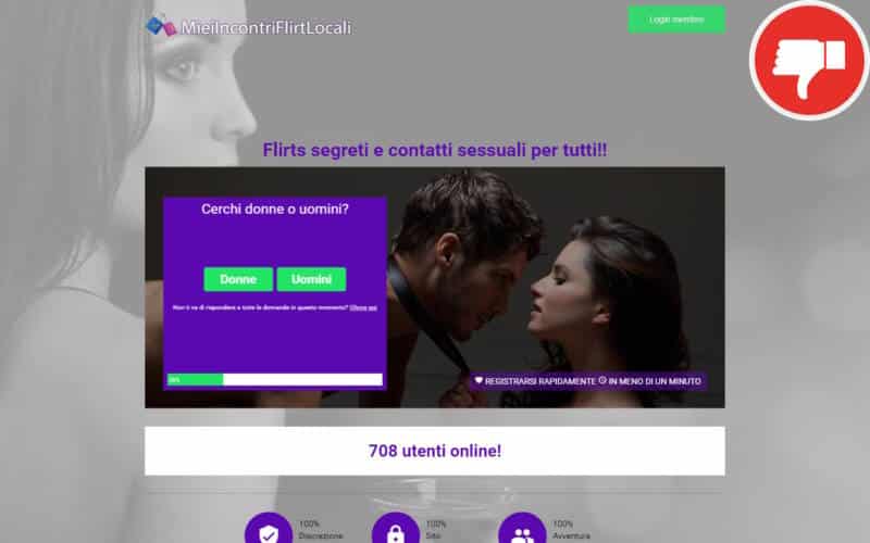 Recensione MieiIncontriFlirtLocali.com Truffa
