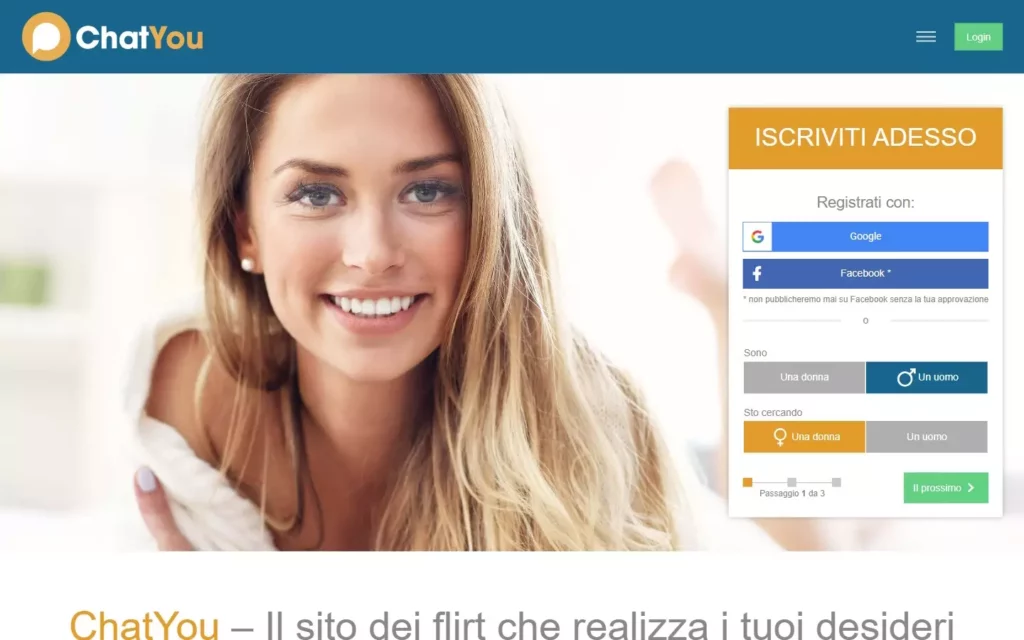 ChatYou.com - home & registration