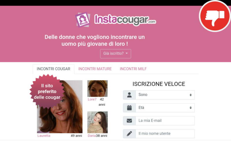 Recensione InstaCougar.com Truffa