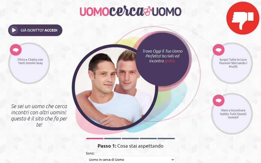 Recensione UomoCercaUomo.org Truffa