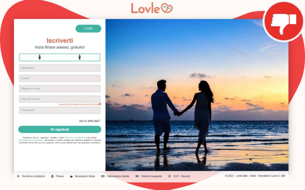 Recensione Lovle.date Truffa