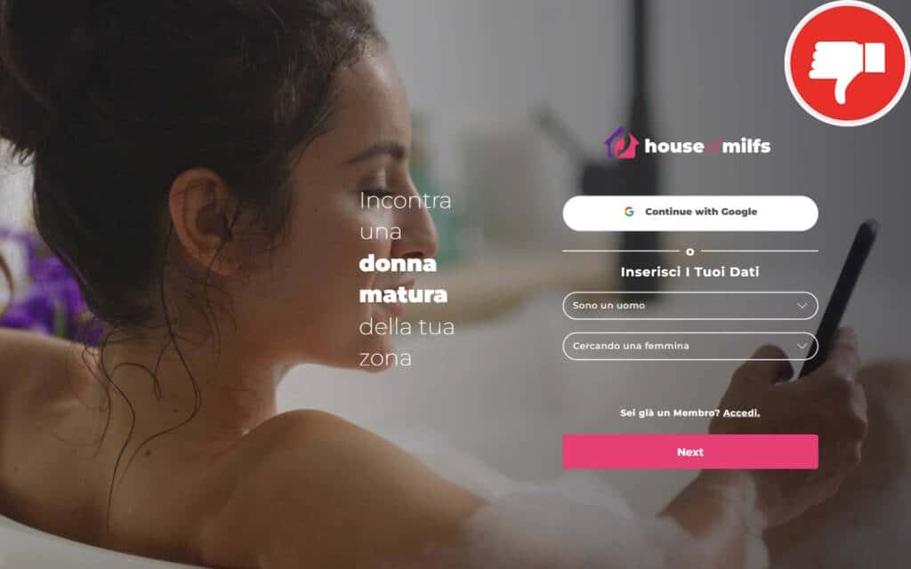Recensione HouseOfMilfs.com truffa