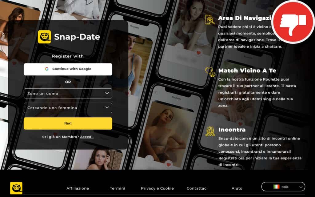 Recensione Snap-Date.com Truffa
