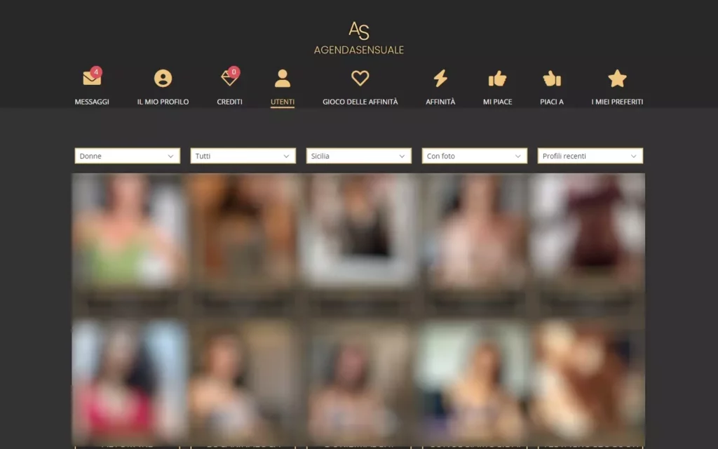 AgendaSensuale.com - memebers area