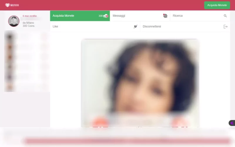MilfBook.com Area Utenti