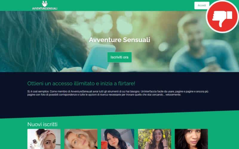 Recensione AvventureSensuali.it Truffa