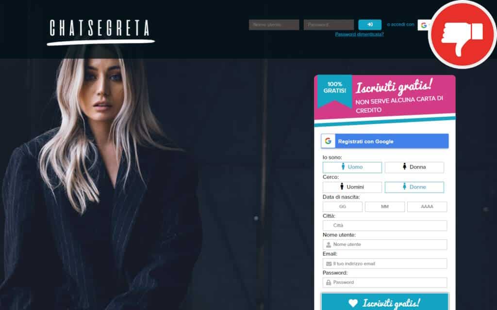 Recensione ChatSegreta.com Truffa