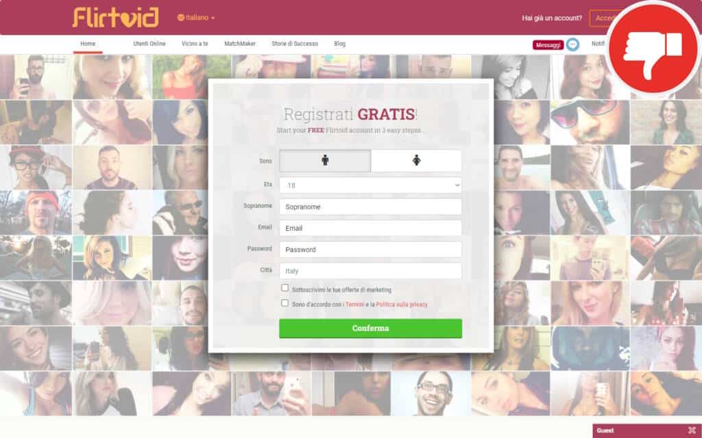 Recensione Flirtoid.com Truffa