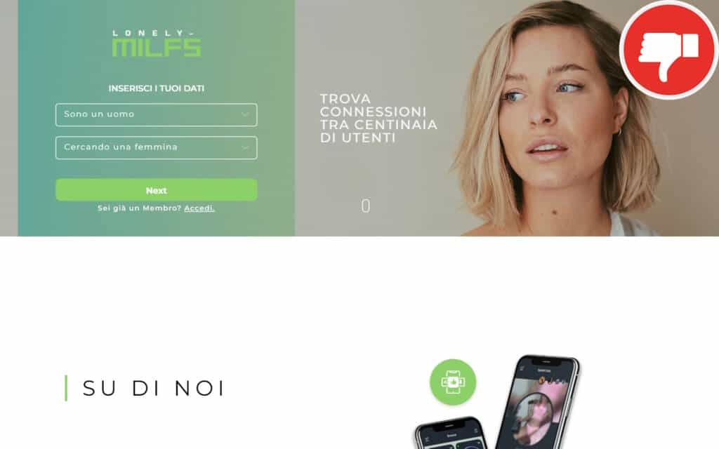 Recensione Lonely-Milfs.com Truffa