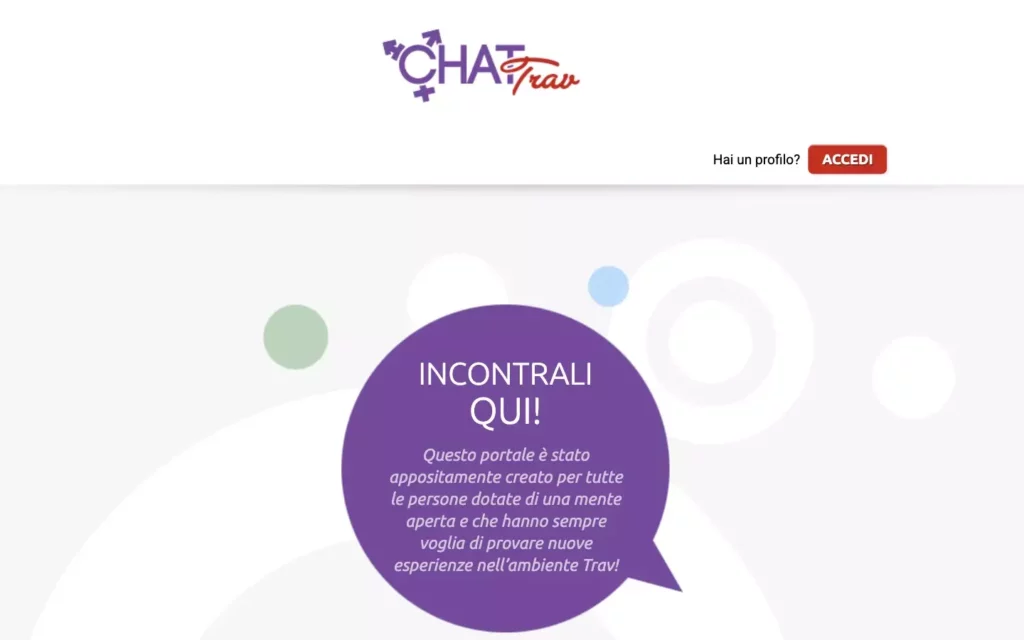 ChatTrav.it Pagina Iniziale
