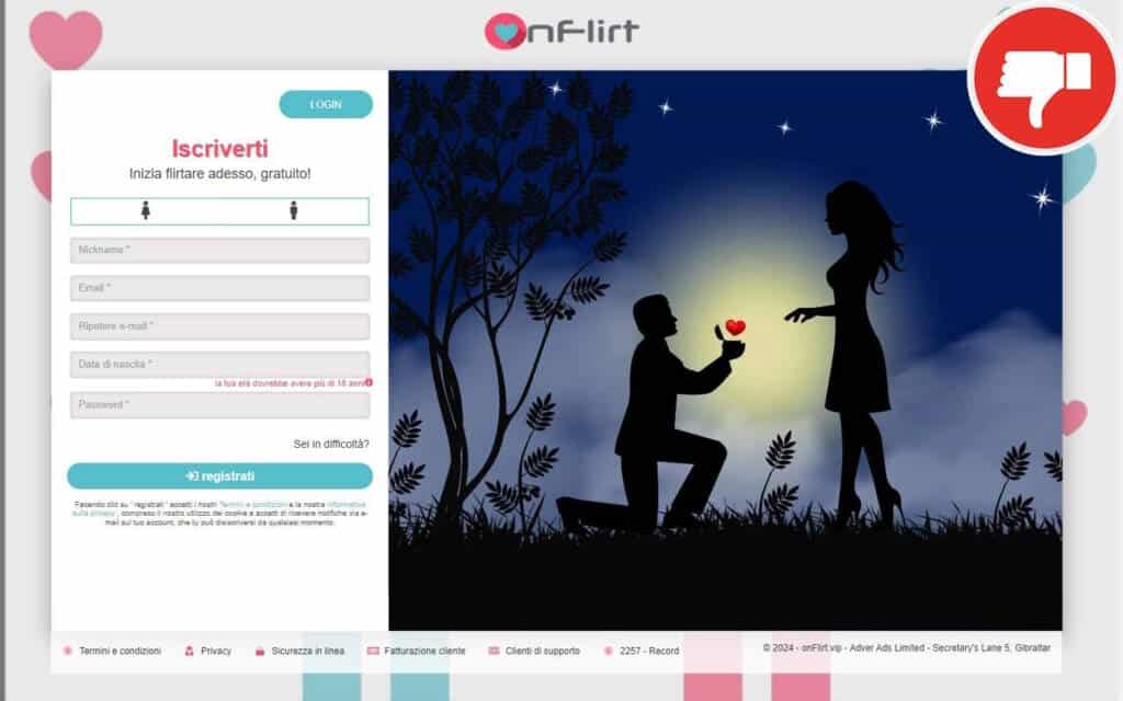 Recensione OnFlirt.vip Truffa