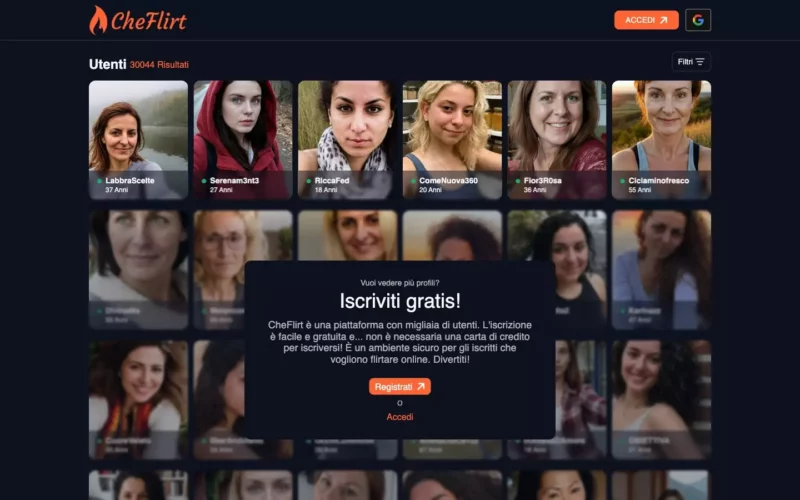 CheFlirt.com Pagina Iniziale