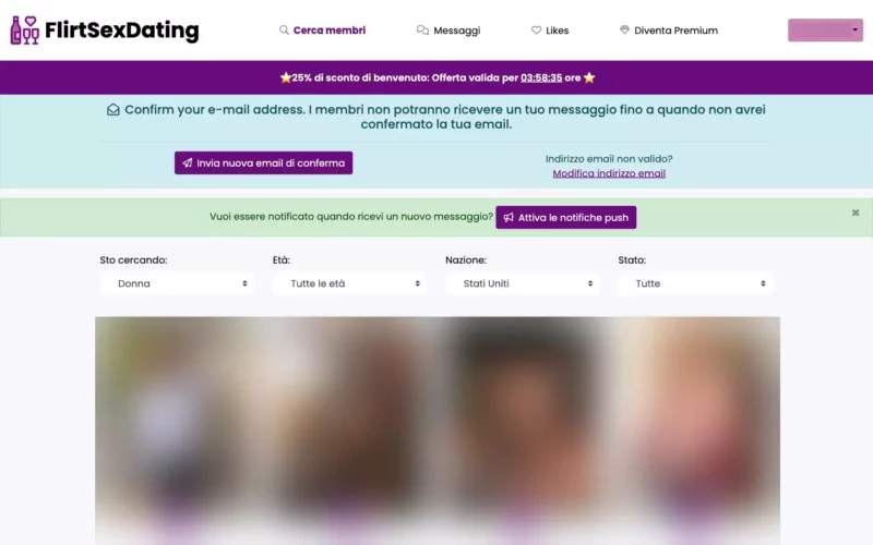 FlistSexDating.com Area Utenti