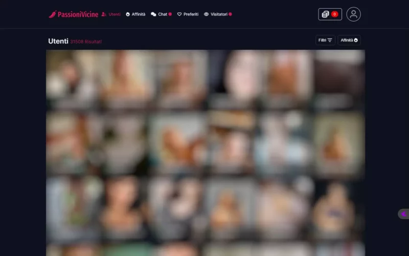 PassioniVicine.com area utenti