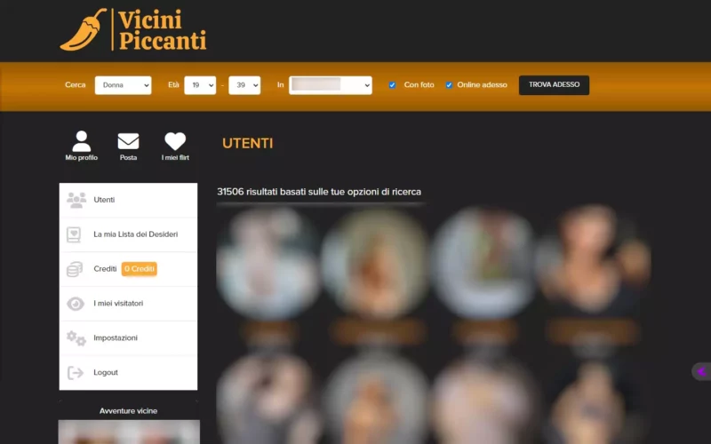 ViciniPiccanti.com area utenti
