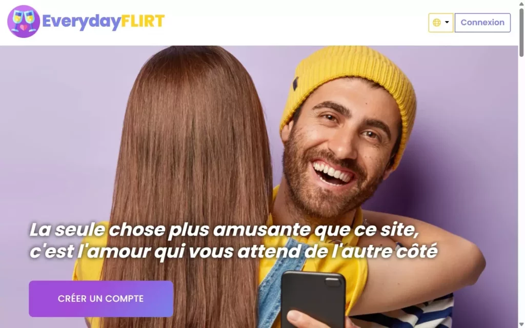 Evaluation EverydayFlirt.com page d'accueil