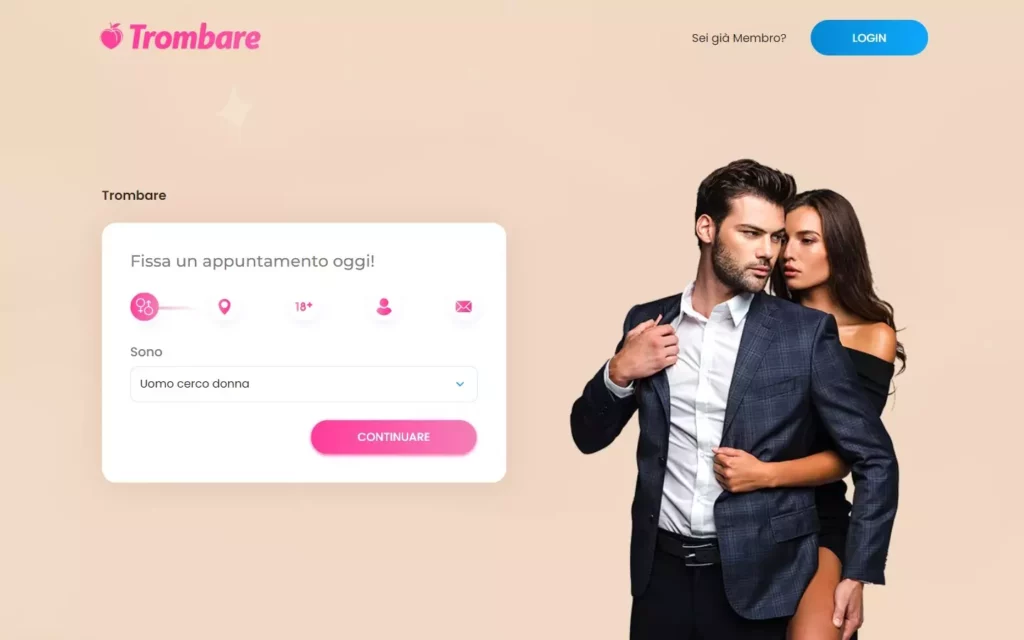 Trombare.com landing page