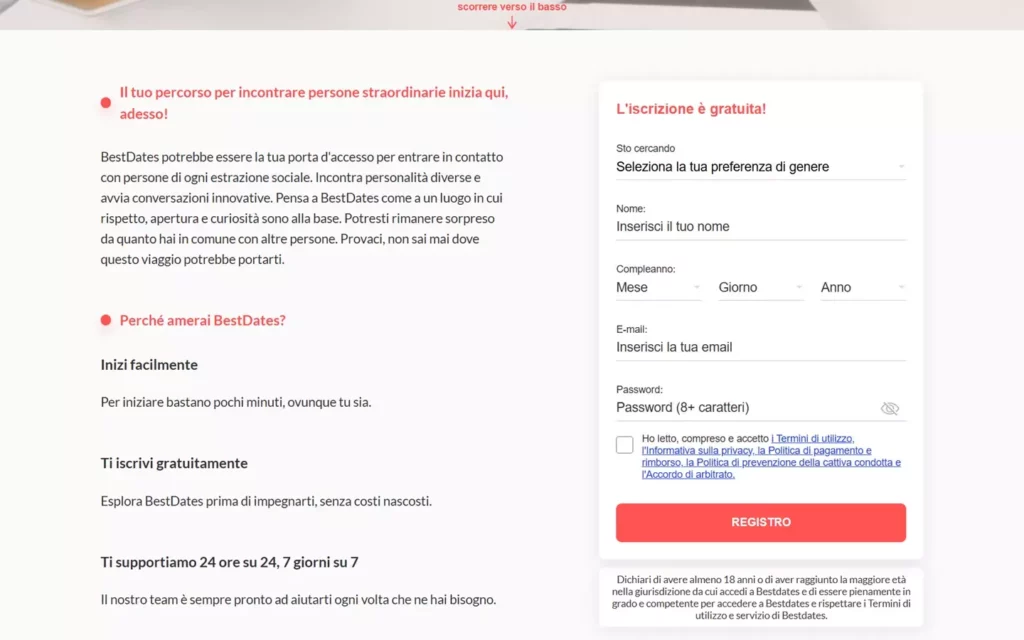 bestdates.com - registration