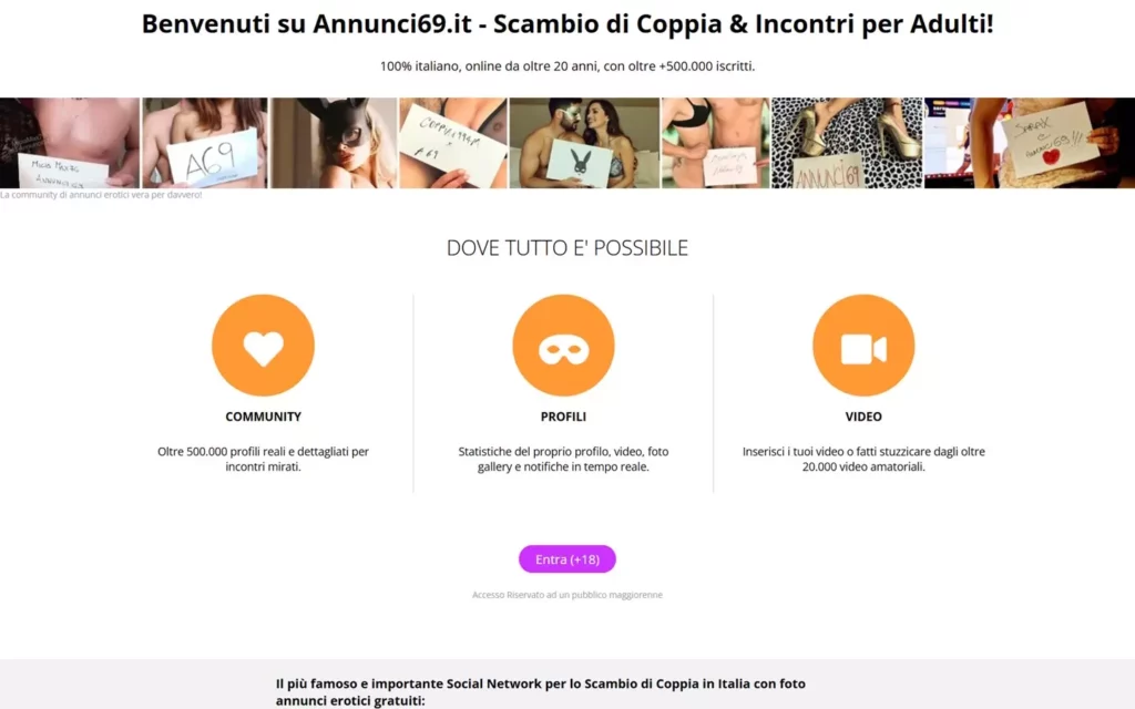 Annunci69.it - landing page