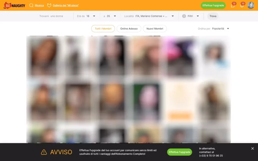 BeNaughty.com - members area