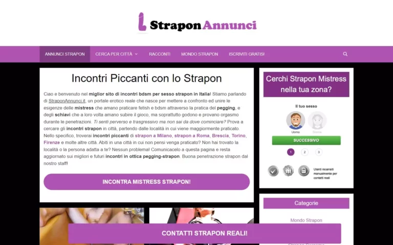 StraponAnnunci.com - home & registration