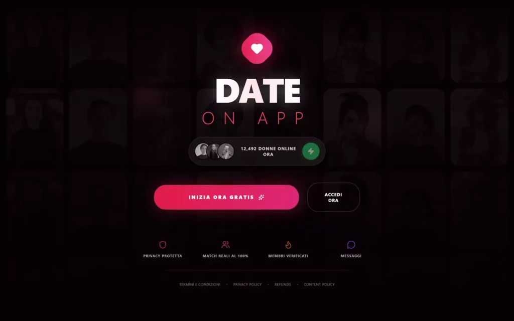 dateonapp.com Startseite