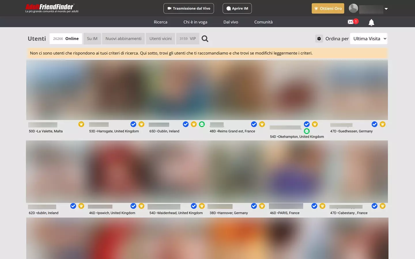 AdultFriendFinder.com area utenti-1