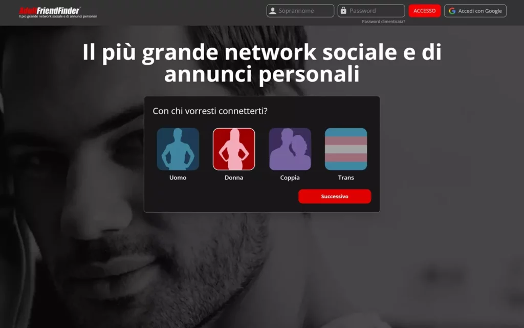 AdultFriendFinder.com pagina iniziale-1